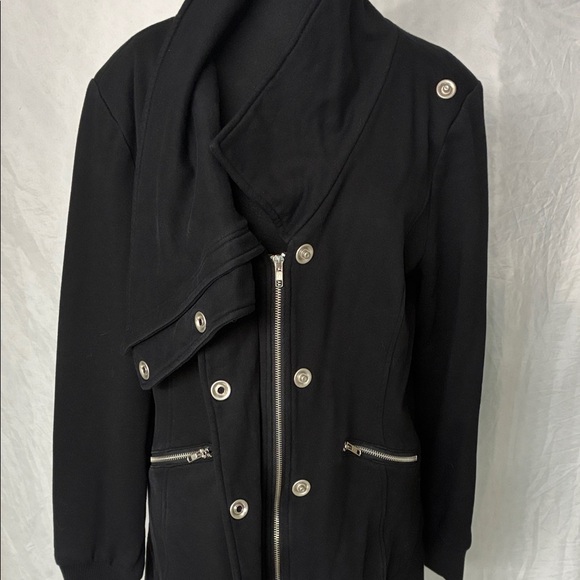 Found Jackets & Blazers - Found Black Cotton Long Jacket